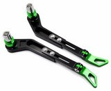 7-8 Inch 22Mm Motorcycle Proguard Brake Clutch Levers Protect Guard Green Kawasaki